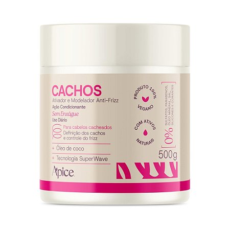 ATIVADOR E MODELADOR DE CACHOS ANTI FRIZZ 20690 500G APICE