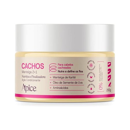 MANTEIGA 2X1 NUTRITIVA E FINALIZADORA CACHOS 20765 260G APICE