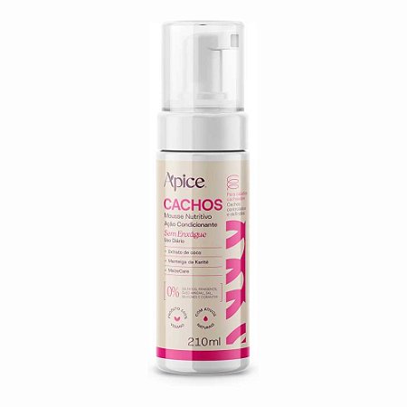 MOUSSE NUTRITIVO AÇÃO CONDICIONANTE CACHOS 20686 210ML APICE