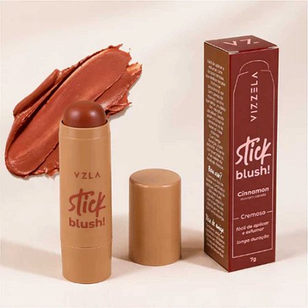 BLUSH STICK CREMOSO CINNAMON VZ126 VIZZELA