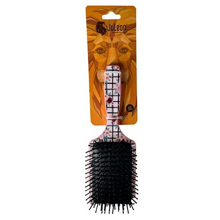 ESCOVA PARA CABELOS ESTAMPADA QUADRADA ALMOFADADA 4162 JULEON