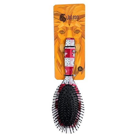 ESCOVA PARA CABELOS ESTAMPADA OVAL ALMOFADADA 4163 JULEON