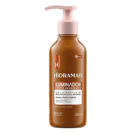 GEL HIDRATANTE ILUMINADOR MULTIFUNCIONAL  BRONZE 11105 260ML HIDRAMAIS