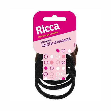 ELÁSTICO SEM METAL 15MM 0903 COM 10 UNIDADES RICCA