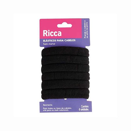 ELÁSTICO GROSSO SEM METAL COM 6 UNIDADES 2725 RICCA