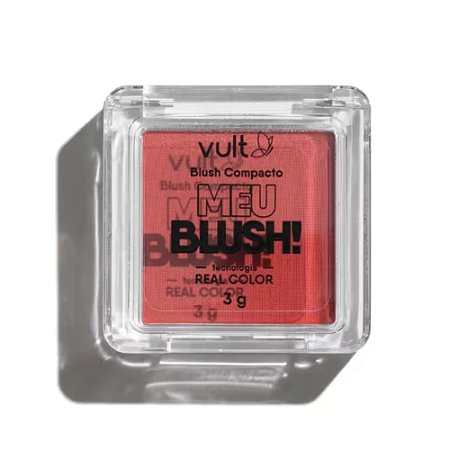 BLUSH COMPACTO REAL COLOR ROSA PEROLADO VULT