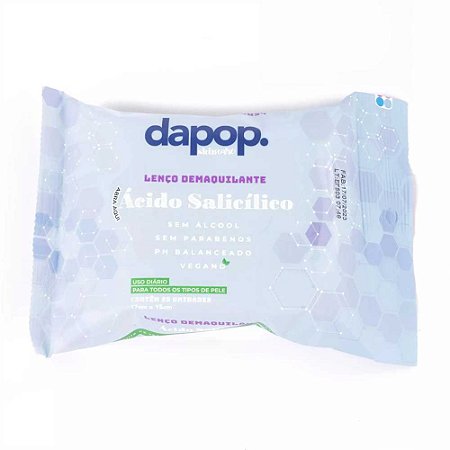 LENÇO DEMAQUILANTE ÁCIDO SALICÍLICO 25 UNIDADES DP 2227 DAPOP