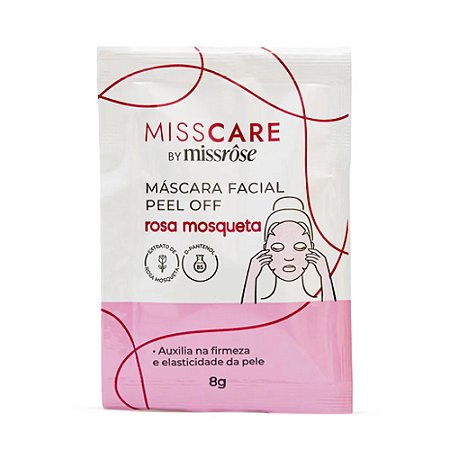 MÁSCARA FACIAL PEEL OFF ROSA MOSQUETA 8G MISS RÔSE