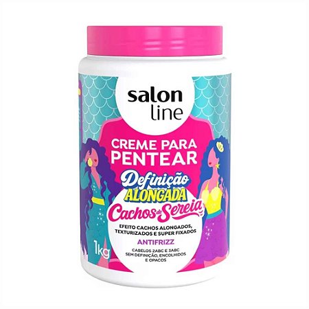 CREME PARA PENTEAR DEFINIÇÃO ALONGADA CACHOS DE SEREIA 33583 1KG SALON LINE