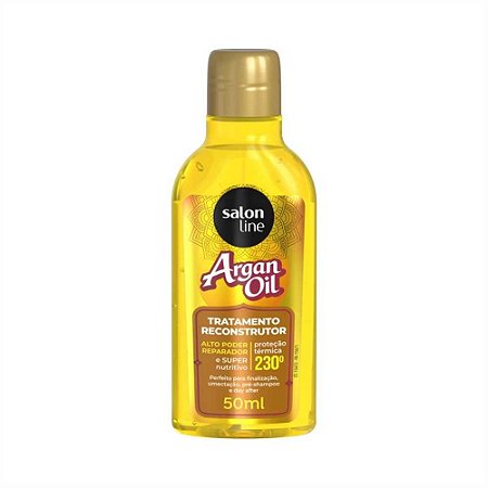 ÓLEO DE ARGAN TRATAMENTO RECONSTRUTOR 33645 50ML SALON LINE