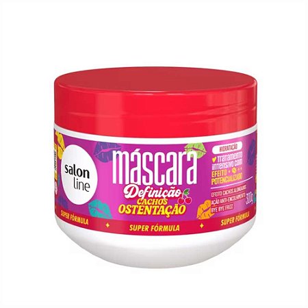 MÁSCARA DEFINIÇÃO CACHOS OSTENTAÇÃO 33588 300G SALON LINE