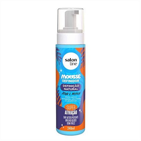 MOUSSE DEFINIDOR DEFINIÇÃO NATURAL ATIVA E MODELA 33589 240ML SALON LINE