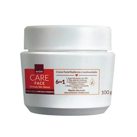 CREME FACIAL RADIÂNCIA E LUMINOSIDADE 6 EM 1 100G AVON CARE