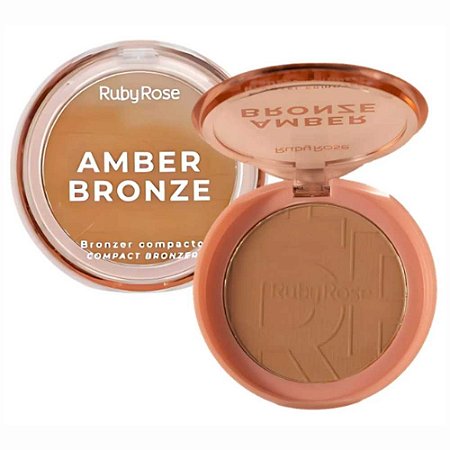 BRONZER COMPACTO AMBER BRONZE BEACH SANDS HB-M202-1 RUBY ROSE