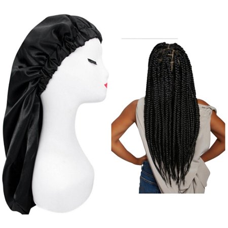 TOUCA DE CETIM DUPLA FACE LONG DREADLOCKS KALWAN