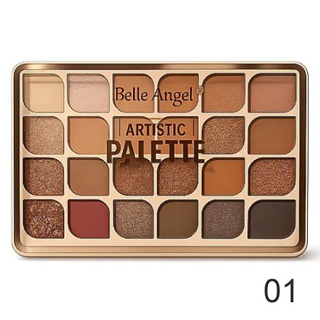 PALETA DE SOMBRA 24 CORES ARTISTIC PALETTE BELLE ANGEL