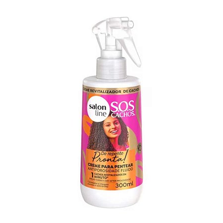 CREME PARA PENTEAR ANTIPOROSIDADE FLUIDO 300ML 32631 SALON LINE