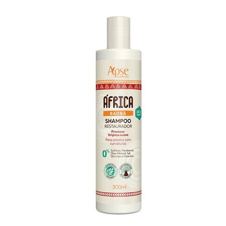 SHAMPOO RESTAURADOR LIMPEZA PROFUNDA ÁFRICA BAOBÁ 20498 300ML APICE
