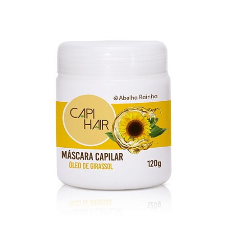MÁSCARA CAPILAR ÓLEO DE GIRASSOL 120G ABELHA RAINHA