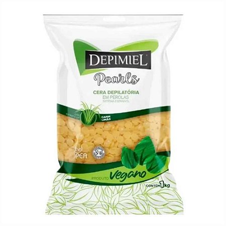 CERA DEPILATÓRIA EM PÉROLAS CAPIM LIMÃO1141 1KG DEPIMIEL