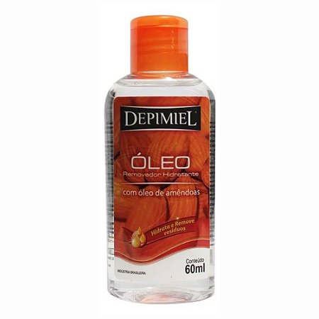 ÓLEO REMOVEDOR HIDRATANTE COM ÓLEO DE AMÊNDOAS 1511 60ML DEPIMIEL