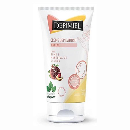 CREME DEPILATÓRIO CORPORAL ROMÃ E MANTEIGA DE UCUUBA 1354 40G DEPIMIEL