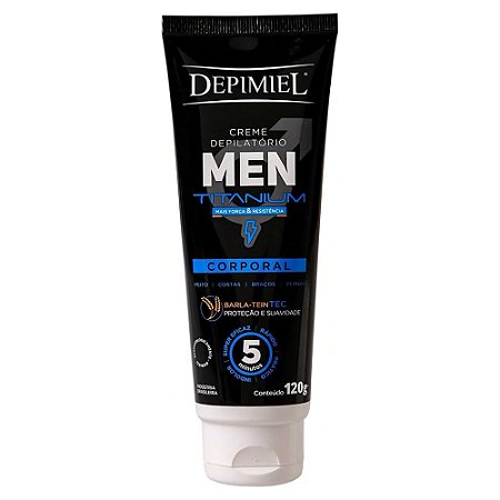 CREME DEPILATÓRIO CORPORAL MEN TITANIUM 1385 120G DEPIMIEL