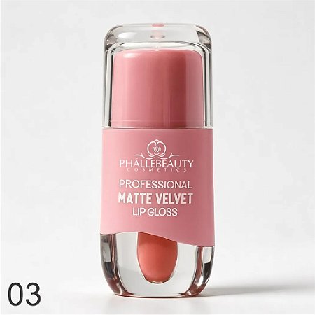 LIP GLOSS MATTE VELVET COR 3 PH5039 PHALLEBEAUTY