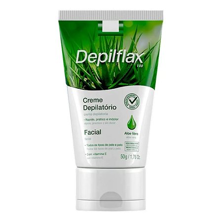 CREME DEPILATÓRIO FACIAL ALOE VERA 50G DEPILFLAX