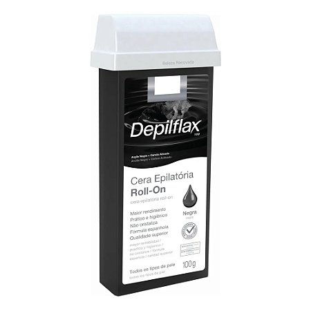 CERA EPILATÓRIA ROLL-ON NEGRA 100G DEPILFLAX