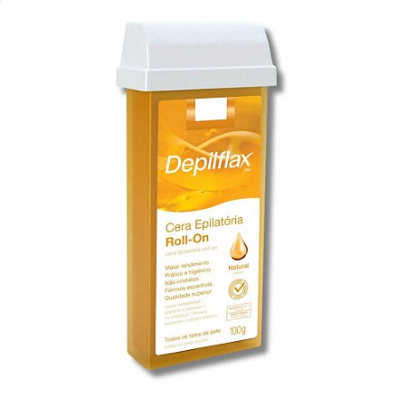 CERA EPILATÓRIA ROLL-ON NATURAL 100G DEPILFLAX