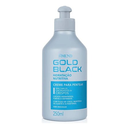 CREME DE PENTEAR HIDRATAÇÃO NUTRITIVA GOLD BLACK 250ML AMEND