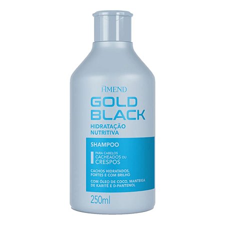 SHAMPOO HIDRATAÇÃO NUTRITIVA GOLD BLACK 250ML AMEND