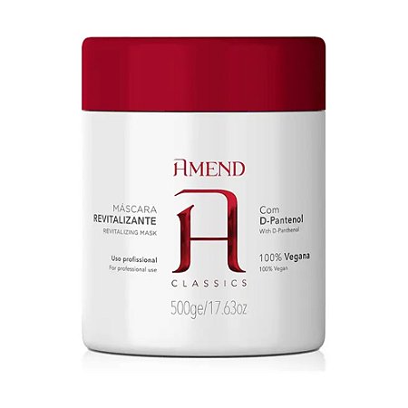 MÁSCARA REVITALIZANTE COM PANTENOL 500G AMEND