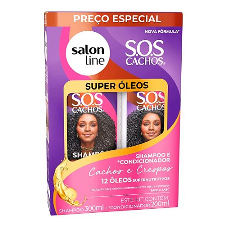 KIT SHAMPOO + CONDICIONADOR SUPER ÓLEOS 32904 SALON LINE