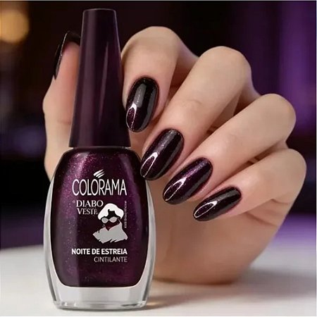ESMALTE CINTILANTE DIABO VESTE PRADA NOITE DE ESTRÉIA COLORAMA