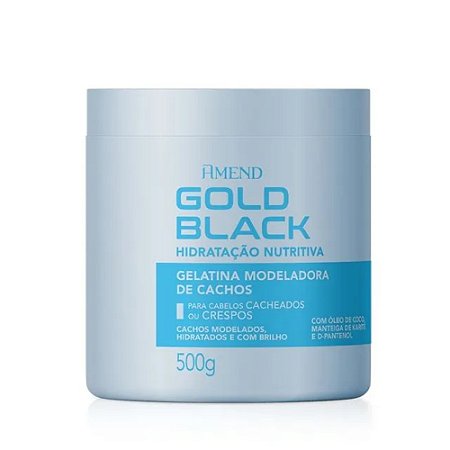 GELATINA HIDRATAÇÃO NUTRITIVA GOLD BLACK 500G AMEND