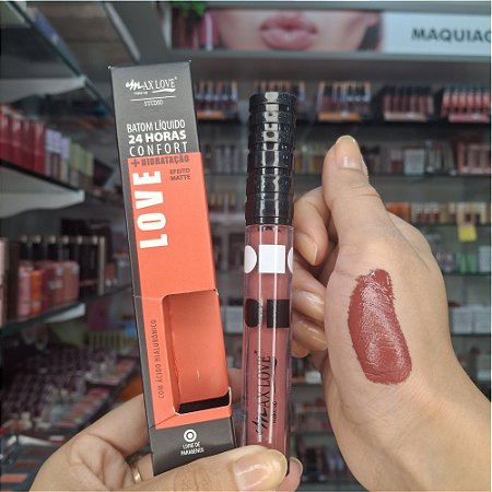 BATOM LÍQUIDO 24H CONFORT MATTE COR 738 4ML MAX LOVE