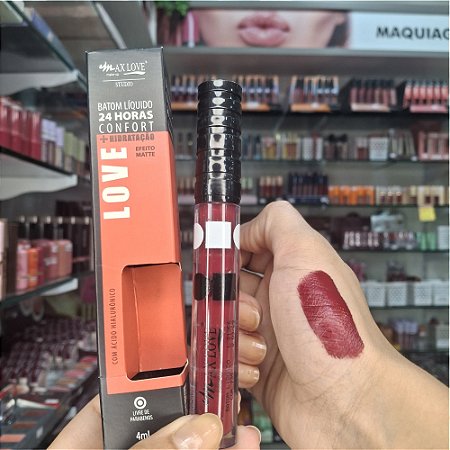 BATOM LÍQUIDO 24H CONFORT MATTE COR 735 4ML MAX LOVE