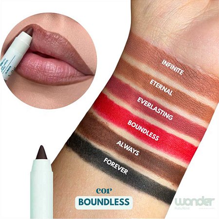 LÁPIS LABIAL WONDER TIMELESS BOUNDLESS HB-6701-4 RUBY ROSE