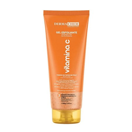 GEL ESFOLIANTE VITAMINA C COM ÍONS 100G 6197 DERMACHEM