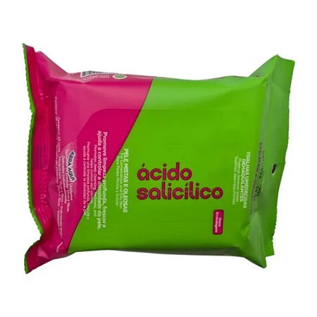 LENÇOS COM ÁCIDO SALICÍLICO ANTIOLEOSIDADE 8952 DERMACHEM