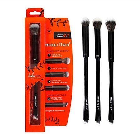 PINCEL PARA ESFUMAR E CHANFRADO 4 EM 1 A37 MACRILAN
