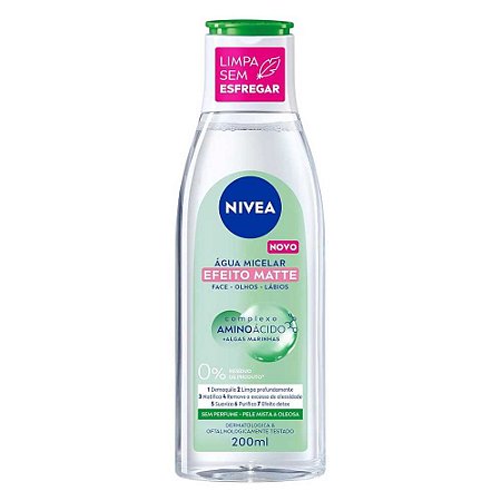 ÁGUA MICELAR EFEITO MATTE 200ML NIVEA