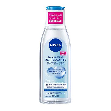 ÁGUA MICELAR TODOS OS TIPOS DE PELE 200ML NIVEA