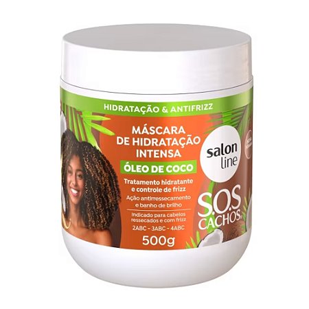 MÁSCARA S.O.S CACHOS COCO 500G SALON LINE