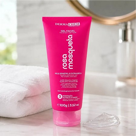 GEL ROSA MOSQUETA E ÍONS 100G 8714 DERMACHEM