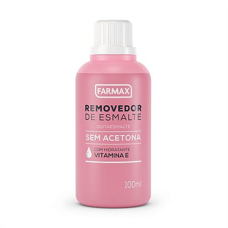 REMOVEDOR DE ESMALTE SEM ACETONA DE VITAMINA E 100ML FARMAX