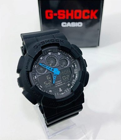 casio g shock ga 100 preto