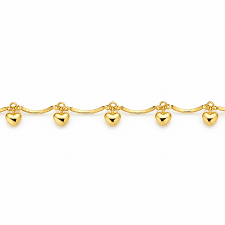 Pulseira Infantil Banhada a Ouro - P392